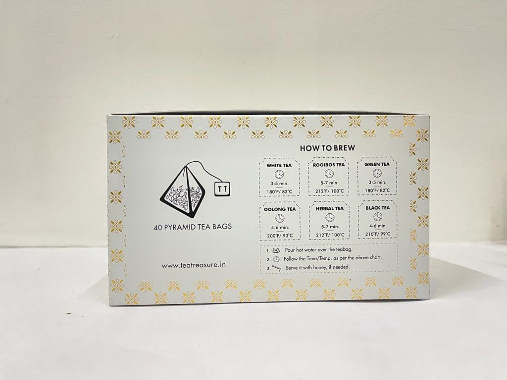 Tea Treasure Slim Life Wellness Tea Box 25 Pyramid Tea Bags | Boosts Metabolism | Boosts Immunity | Helps Maintain Energy 2