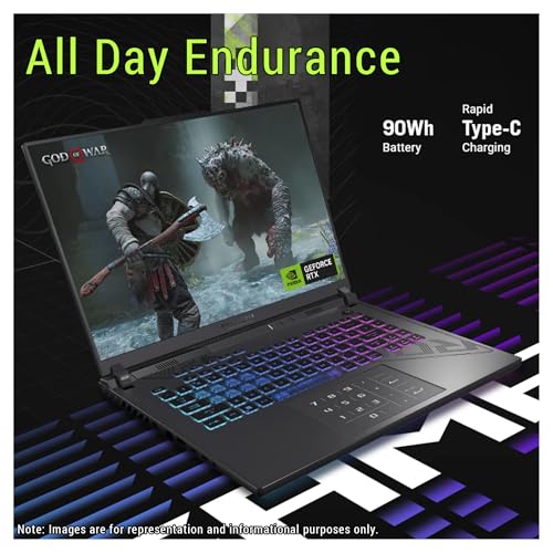 ROG Strix G18 Gaming Laptop, AMD Ryzen 9-8940HX, 32 GB DDR5 RAM, 1 TB PCIe SSD, 18" 2.5K (2560x1600) 240Hz Display, Nvidia G-Force RTX 5060, Tastiera RGB retroilluminata a 4 zone, W11 Home - Notebook - Immagine 2