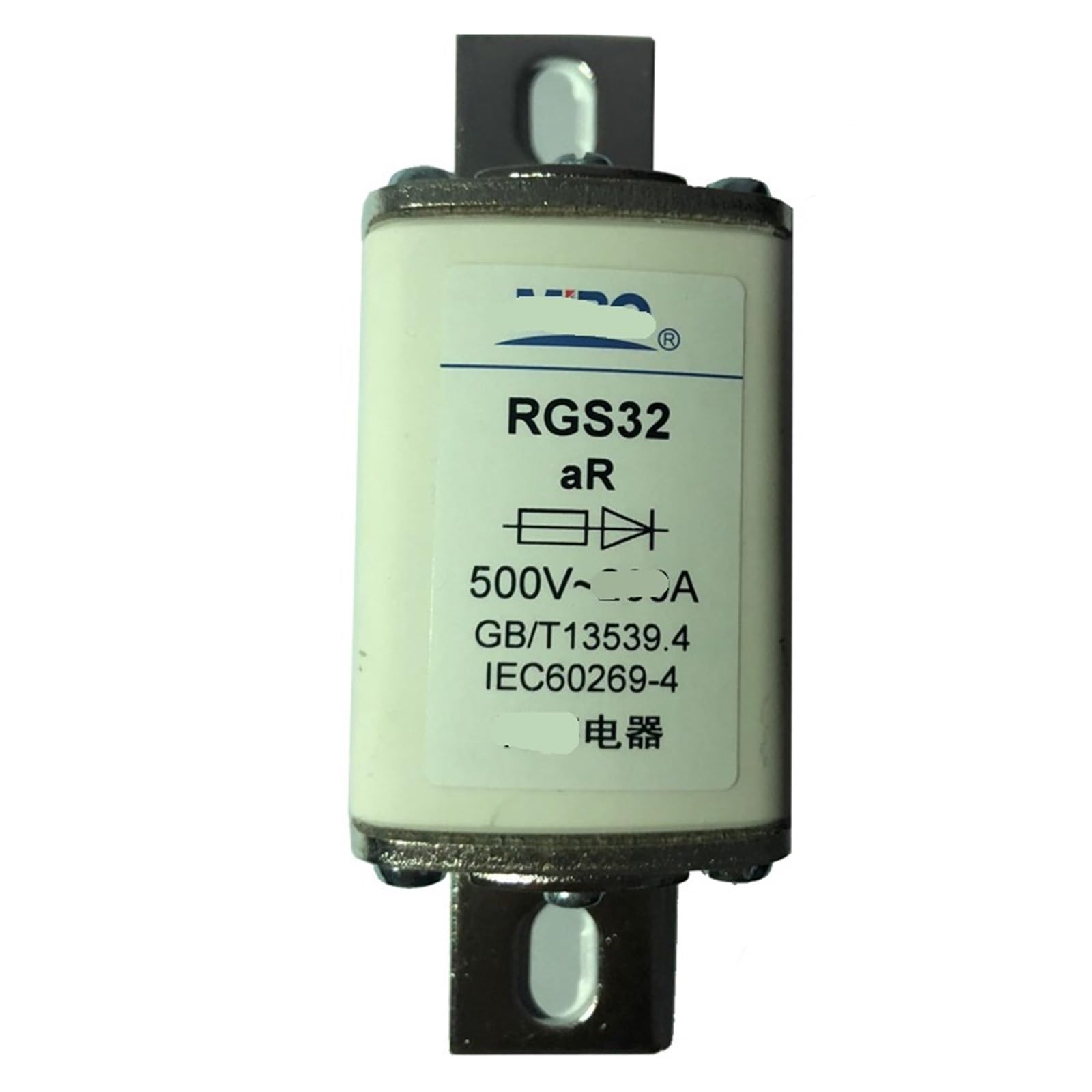 RGS32/RS0/RS3 500V rápido cerámica cartucho fusible