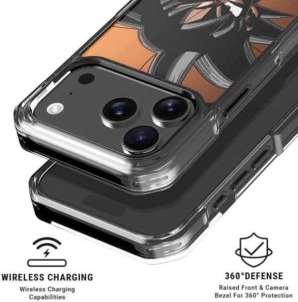 Skinit Clear Phone Case Compatible with iPhone 17 Pro Max - Officially Licensed Dragon Ball Z Goku Portrait Design