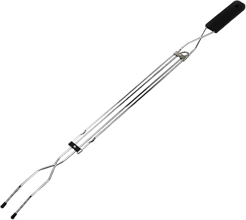 Chef Craft Select Marshmallow Roasting Stick or Meat Fork, 31 inches in Length, Black