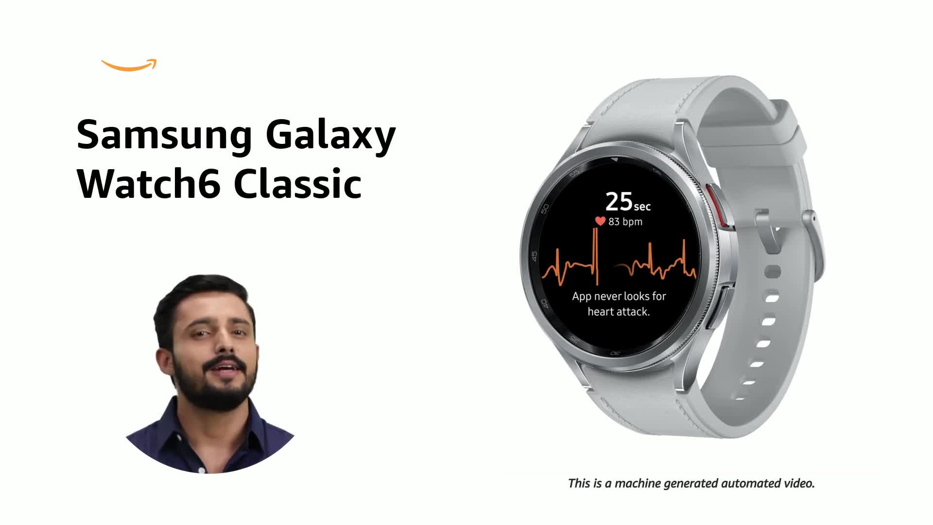 Samsung Galaxy Watch6 Classic Bluetooth (47mm, Silver, Compatible