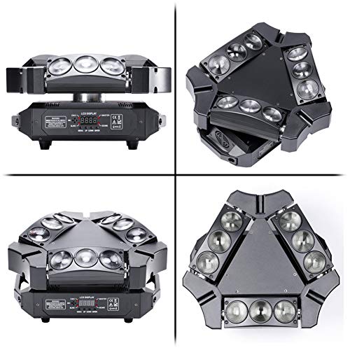 Moving Head U’King Mini 9 Head Bird Disco-Licht 60W RGB