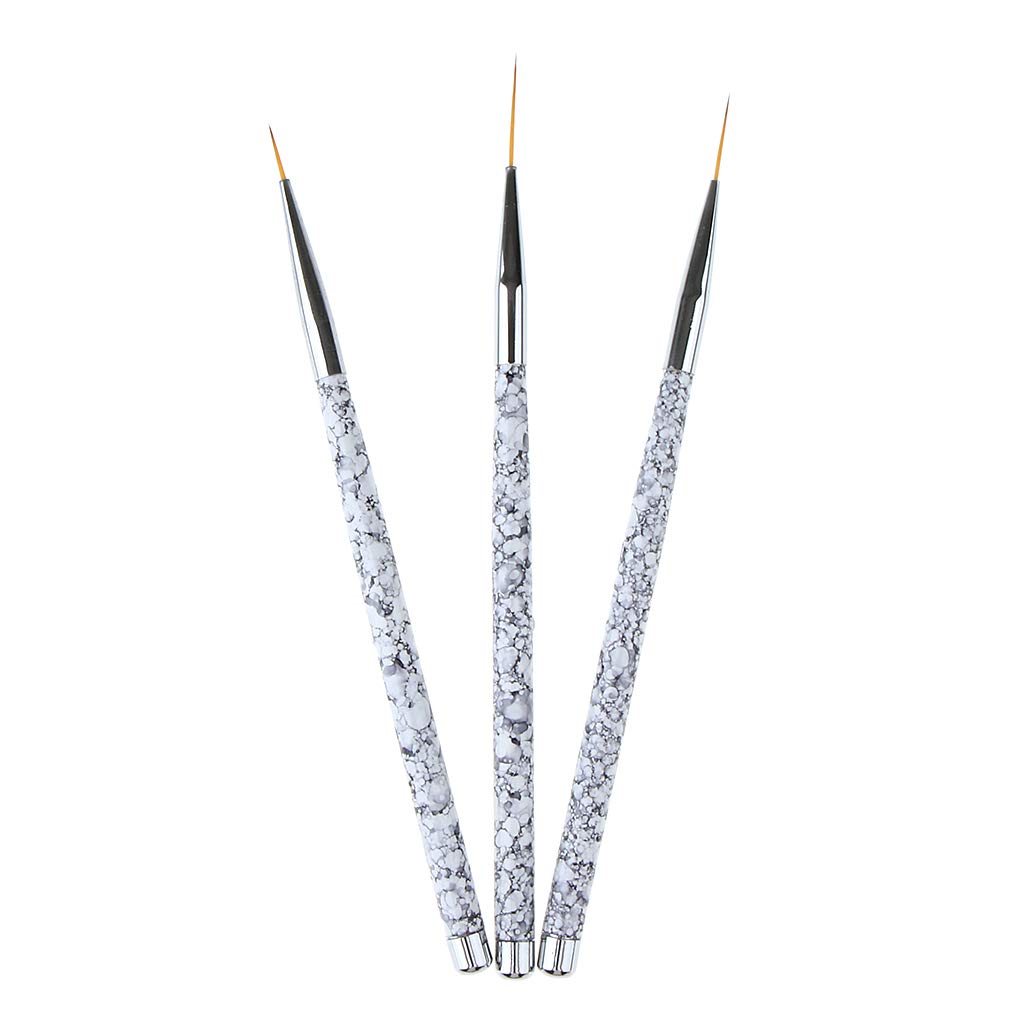 3X Salon Nail Art Liner Brush UV Gel Polish Painting Drawing Design Pens