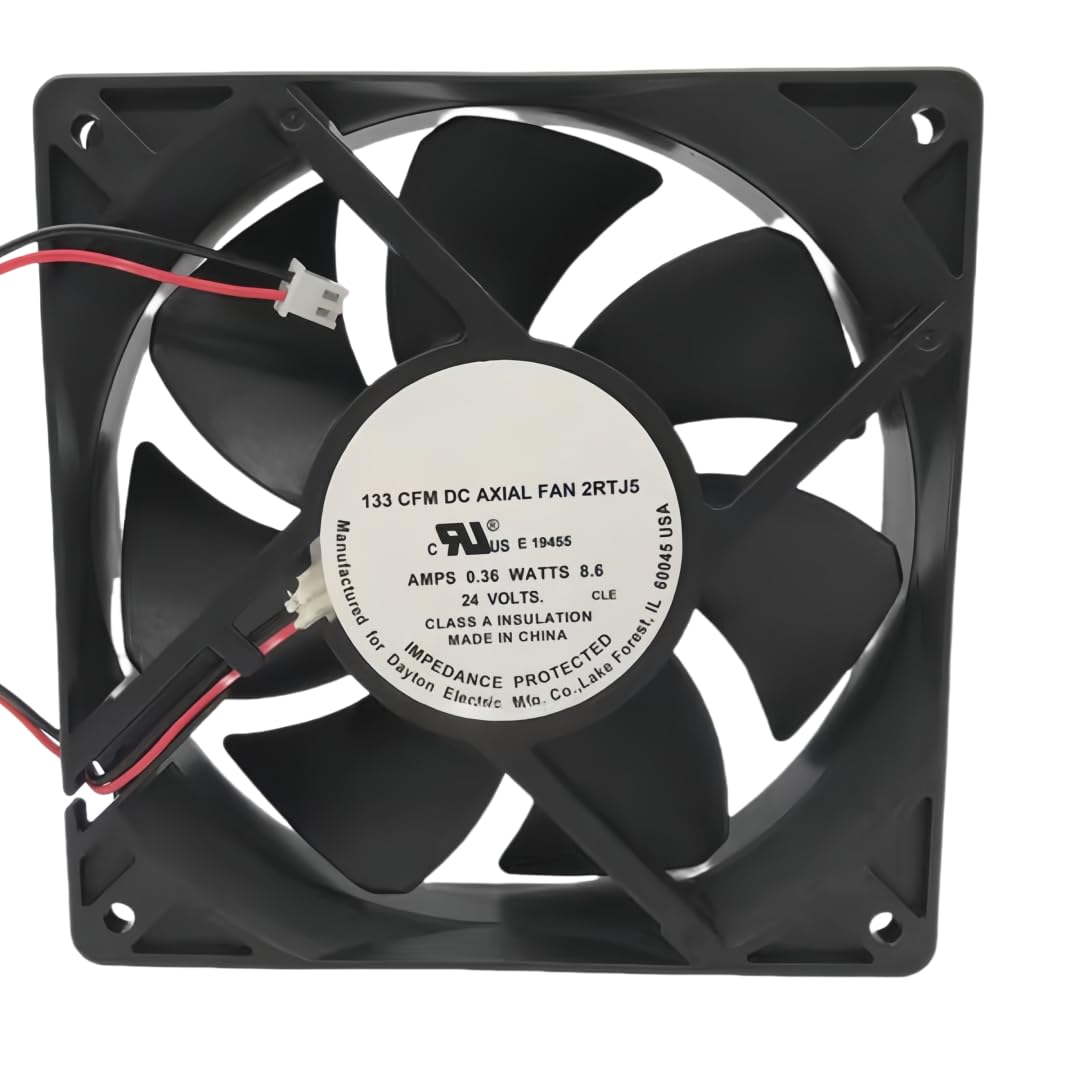 133CFM DC AXIAL 2RTJ5 24V 0.36A 12CM 12025 Cooling Fan 120x120x25MM