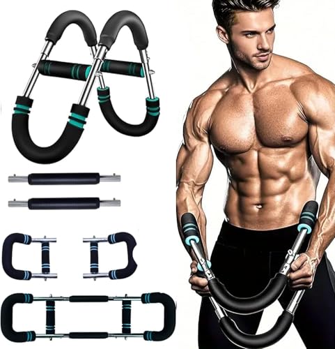 RGFF Twister Arm Trainer - Spring Resistance Workout Equipment for Home Gym, Portable Shoulder & Muscle Training Tool (Men & Women) (Blue（20-140Lb）)