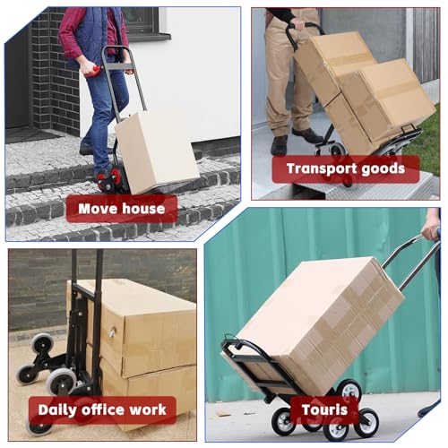 Carretilla plegable para escaleras resistente 330 lb miniatura 7