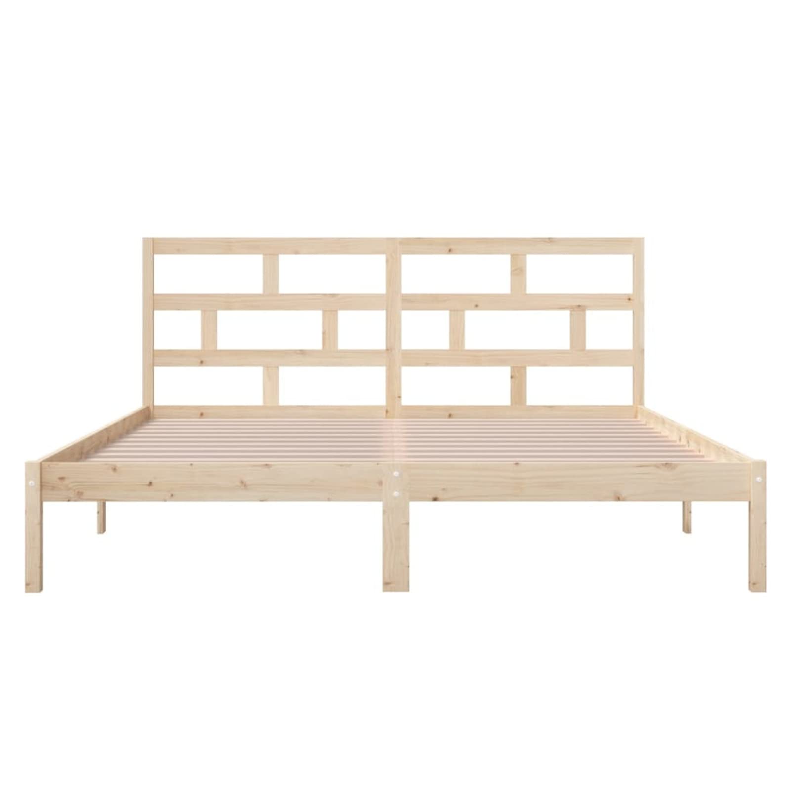 Homgoday Somier,Estructura de Cama Madera Maciza 120x190 cm Estructura Cama 75/90/120/135/140/160/180/200x200cm Cama Individual Cama Matrimonio Anti-Ruido y fácil de Montar