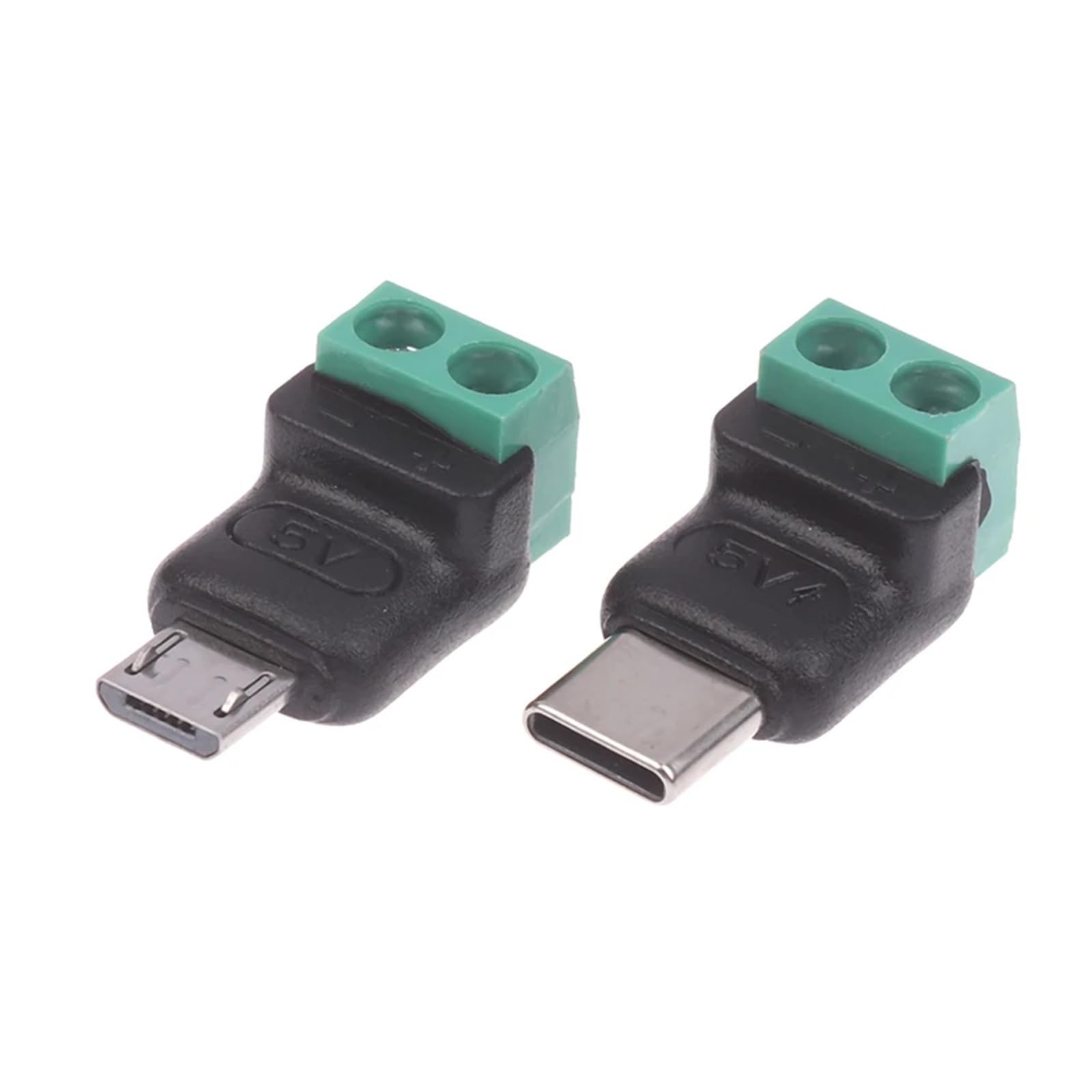Męski adapter USB C Solderless 2 Pin Screw Terminal 5 V 3 A DIY Repair (1 szt. TypeC 5V9V12V)