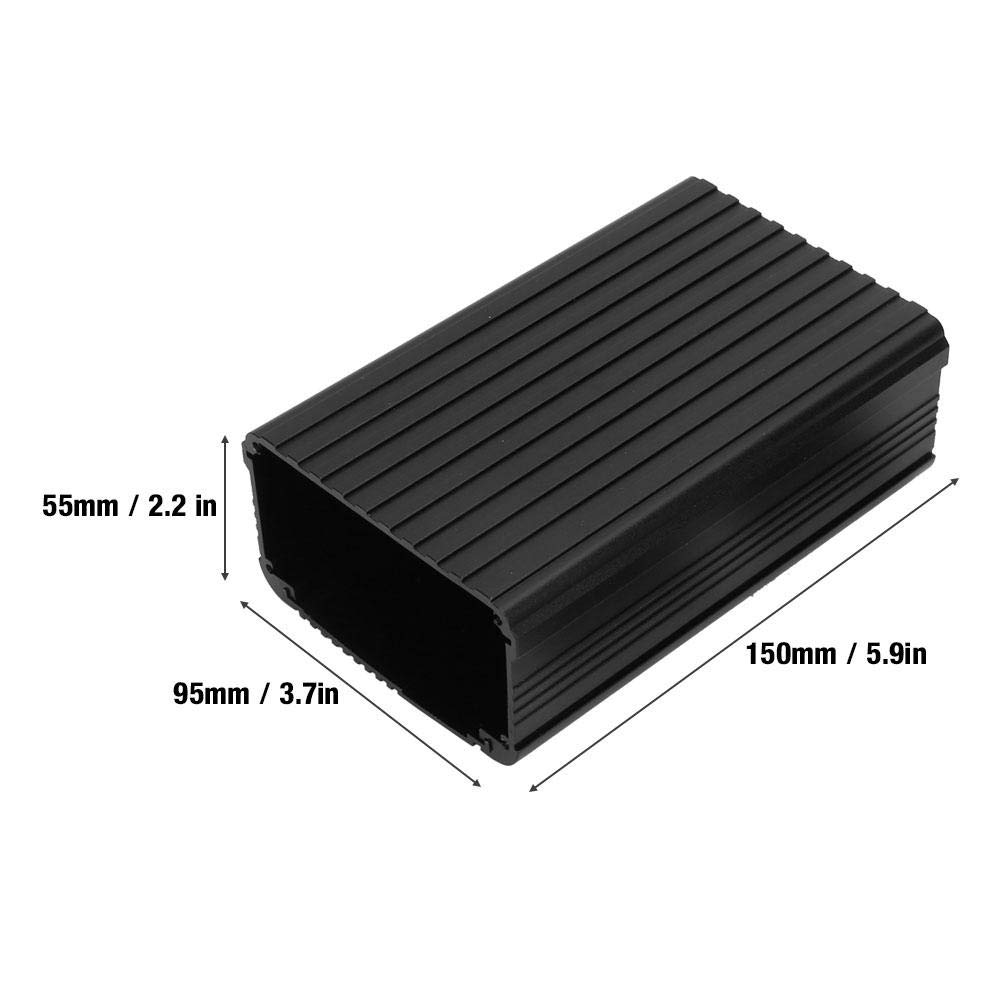 Simlug Scatola di raffreddamento in alluminio per controller di circuiti stampati Custodia per progetto elettronico fai-da-te 55 * 95 * 150mm - Prodotti di qualità davvero buona,