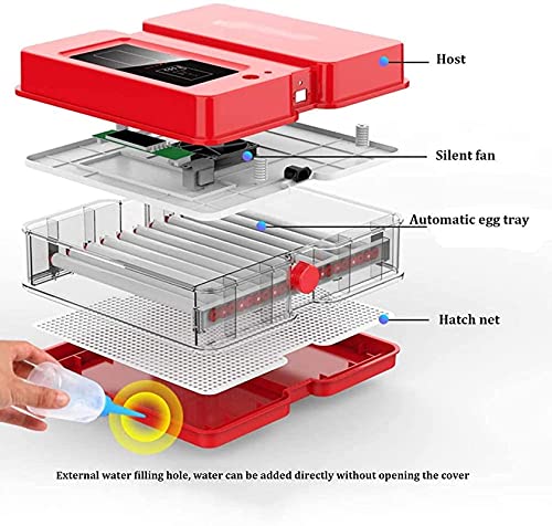 Broedeieren incubator 128 eieren Digitale Mini Automatische Incubator met Turner voor het uitkomen van Turkije Goose… - Afbeelding 4