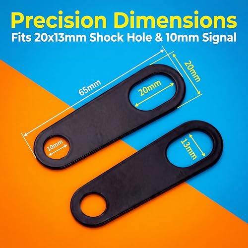 Image of ANKIA 2PCS Motorcycle Indicator Turn Signal Light Lamp Relocater Holder Shock Brackets for Harley Motorbike Bobber Old School Cafe Racer