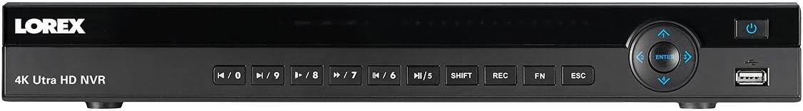 Lorex 4K NR900 Series NR9082 8 Channel 2TB NVR with 8 Ports