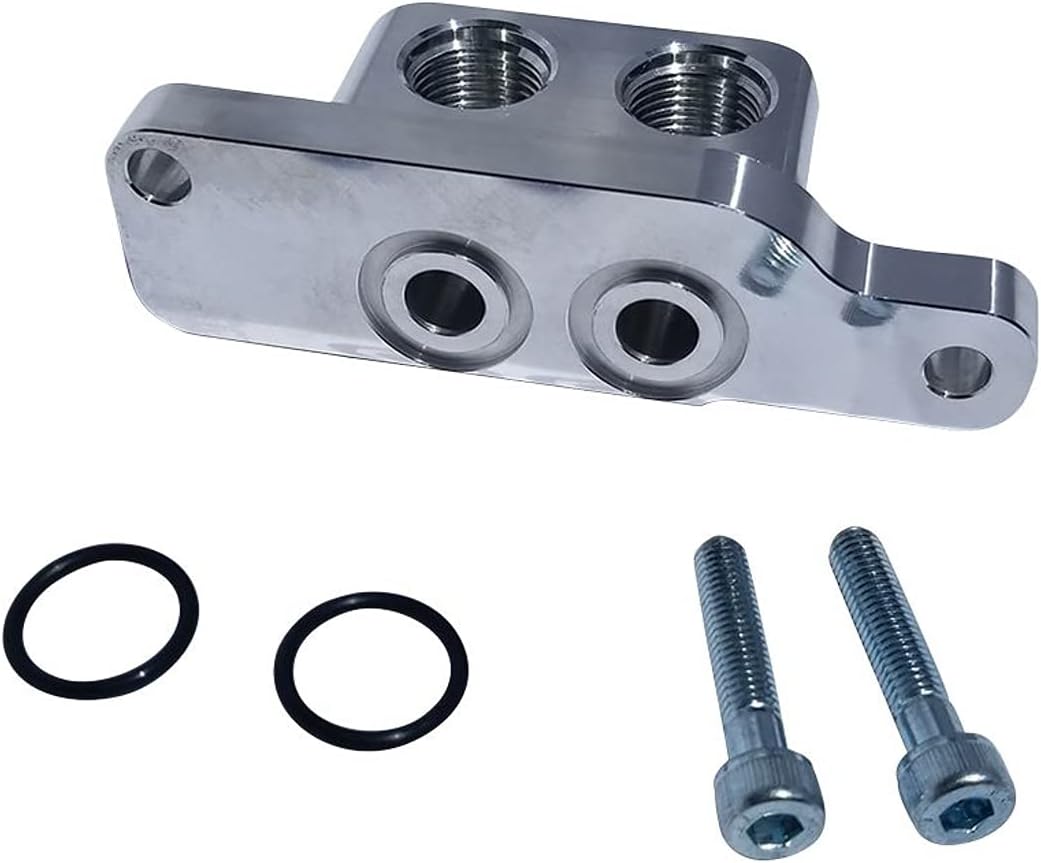 Moroso 23707 Oil Filter Adapter (Remote 90 Degree for LS Oil Pans)