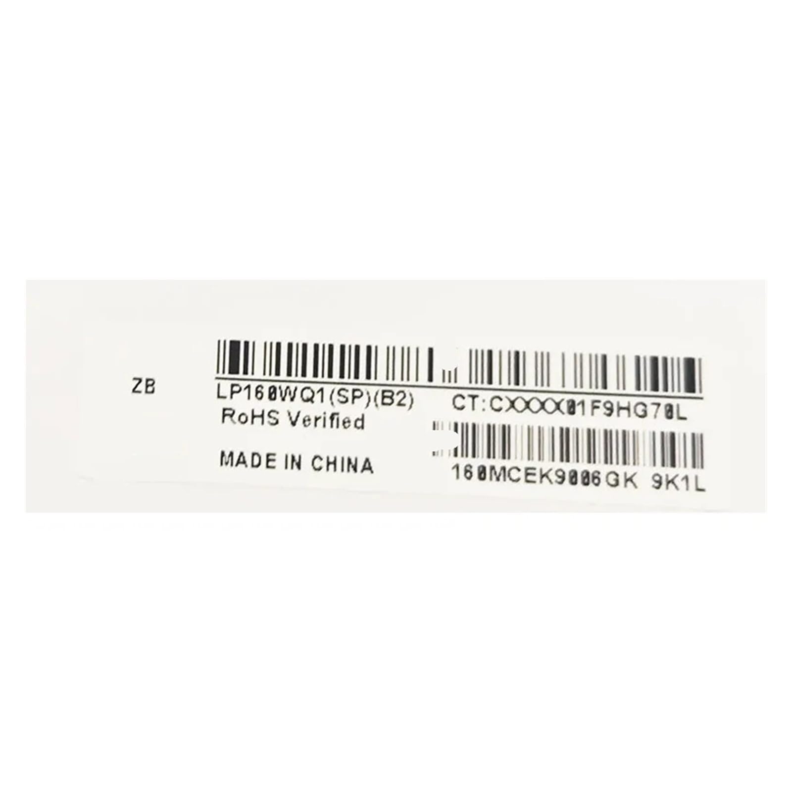Pantalla LCD, Compatible con LG, gram 16 16Z90P, LP160WQ1-SPA1