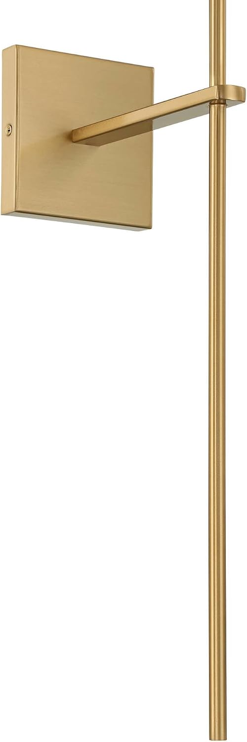 Possini Euro Design Possini Euro Ayla 32" High Brass and White Linen Wall Sconce