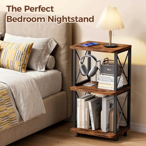 Portin Record Player Stand with Vinyl Storage 3-Tier Turntable Stand Shelf - image 7