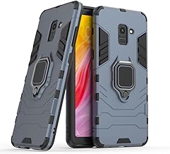 Defender Case | Rotating Ring Holder & Kickstand in-Built | Military Grade Armor | Bumper Back Cover for Samsung Galaxy J6 Plus - Armor Grey
