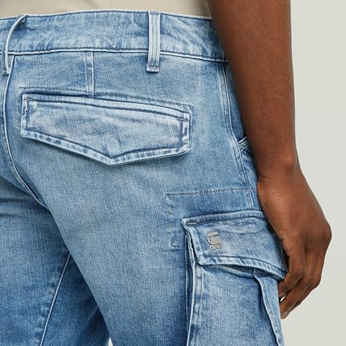 G-STAR Herren Rovic Zip 3D Regular Tapered Denim Jeans, Blau (Antique Faded uniform Blue D23077-D761-H150), 26W / 32L – Ansicht 6