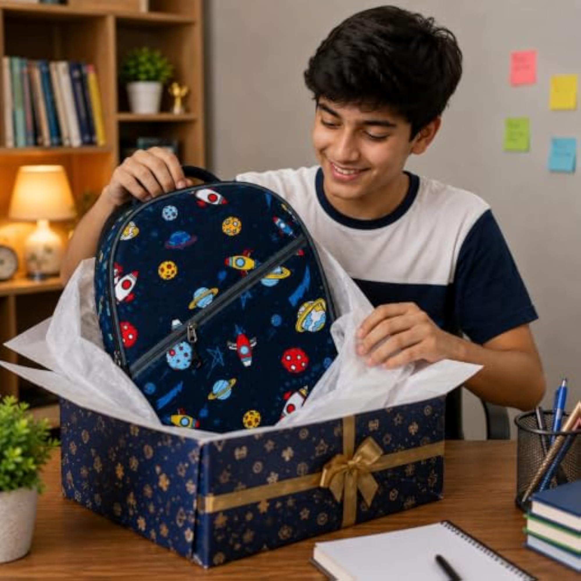 Navy Blue School Backpack for Kids