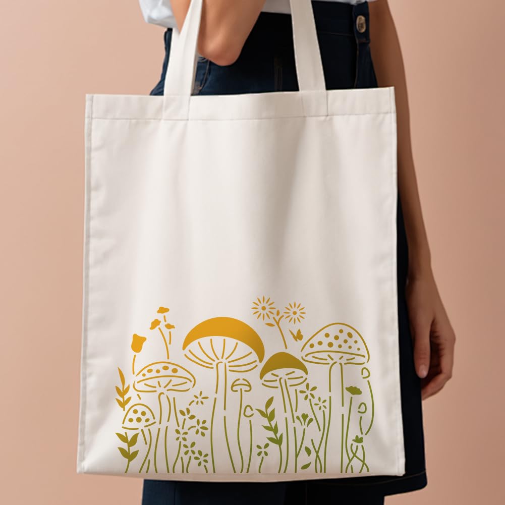 JSRQT 20 Pièces Pochoirs Champignons, Modèles De Pochoirs