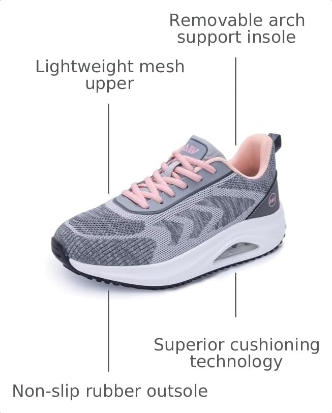 Image of Women's Sneakers Slip on Walking Tennis Shoes Easy to Wear
