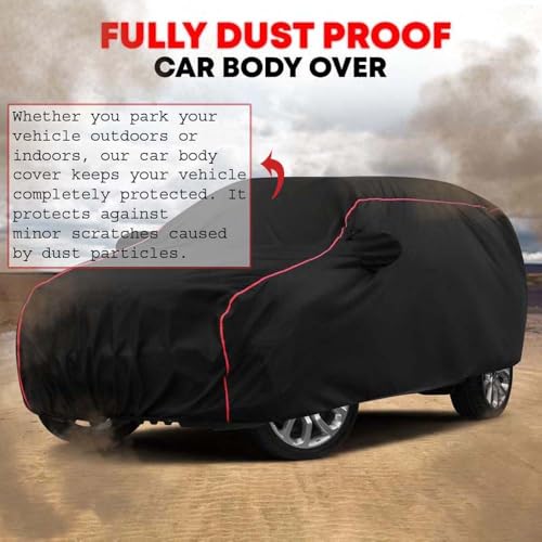 Image of TEENOX Full Coverage Car Body Cover Compatible for Hyundai i20 Magna EXT Upto 2026 Model All Weather Protection Car Cover - Black