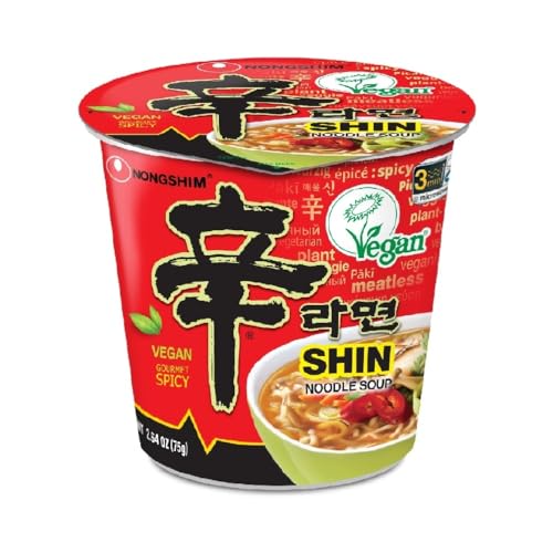 Image of Nongshim Shin Ramyun Vegan,2.64 Ounce,(Pack of 12)