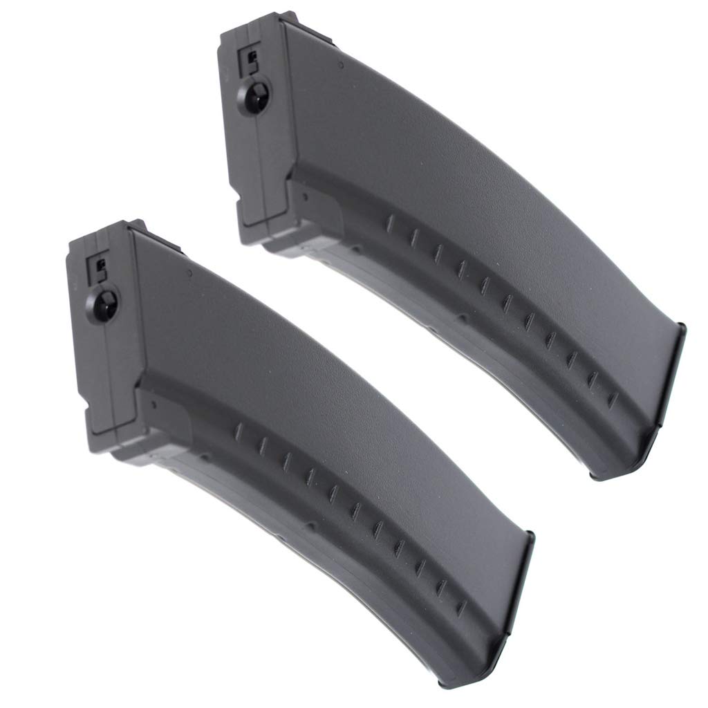 Airsoft Spare Parts 2pcs Pack CYMA ABS 150rd Mid-Cap Magazine for AK-Series AEG Black