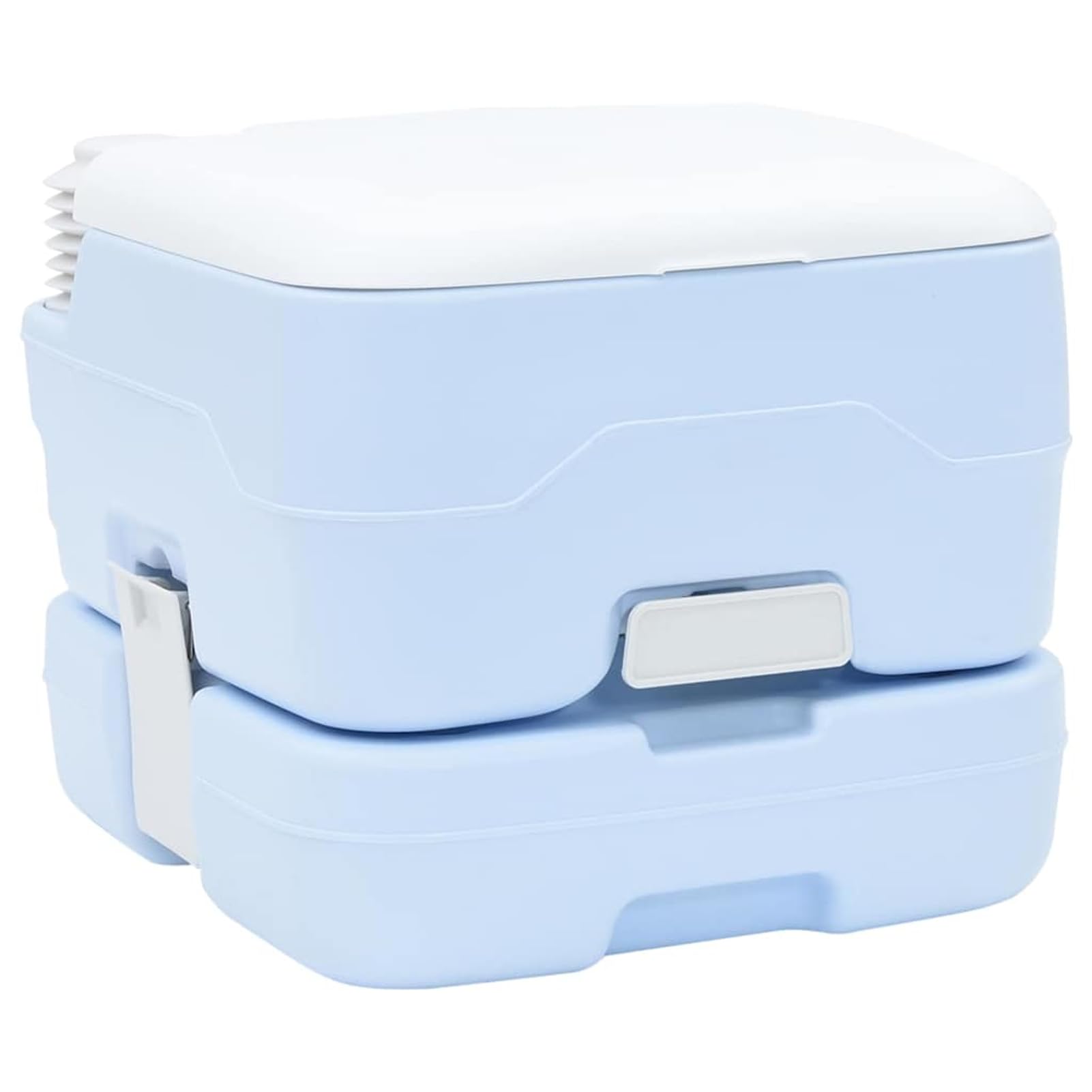 Gecheer Camping-Toilette Helles Blau und Weiß 41,5 x 36,5 x 30 cm, Camping WC Mobiles Campingtoilette für Outdoor Camping Reisen Autofahrten42001426