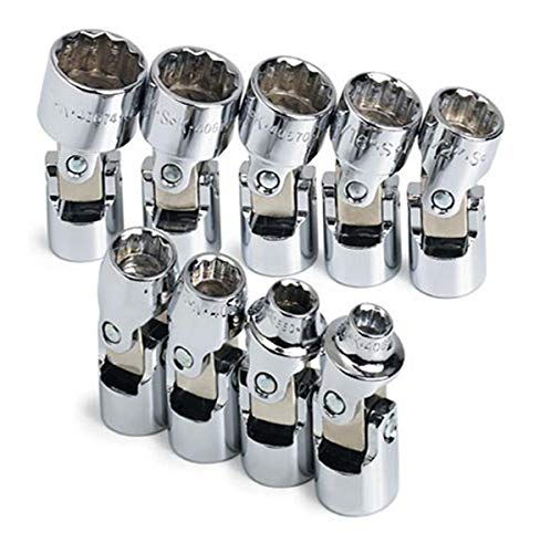 SK 4609 9 Piece 3/8-Inch Drive 12 Point Flex 1/4-Inch to 3/4-Inch Standard Socket Set