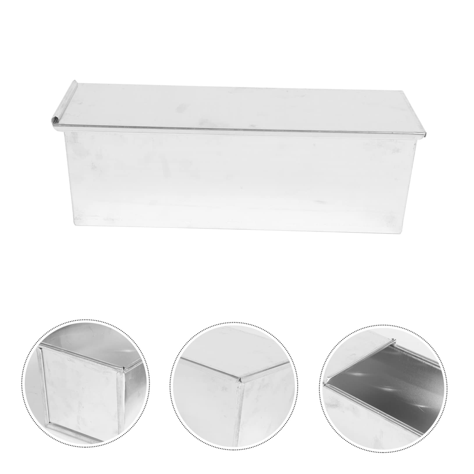 Stampo per Pane e Resistente con Coperchio Antiaderente Contenitore da Forno in Lega di Alluminio Facile da Pulire per Casa e Hotel