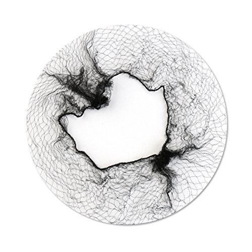 Tinksky 100pcs Hair Nets Invisible Elastic Edge Mesh Dress-up Accessories (Black)