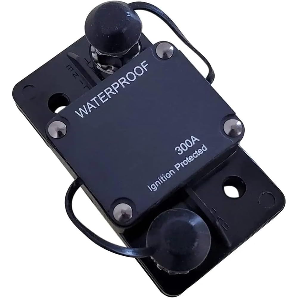 Interruttore Automatico A Ripristino Manuale 30-250A Protezione Da Sovraccarico Impermeabile Ad Alta Tensione IP67 Con Interruzioni Di 3/8 Perni Componenti elettrici(50A)