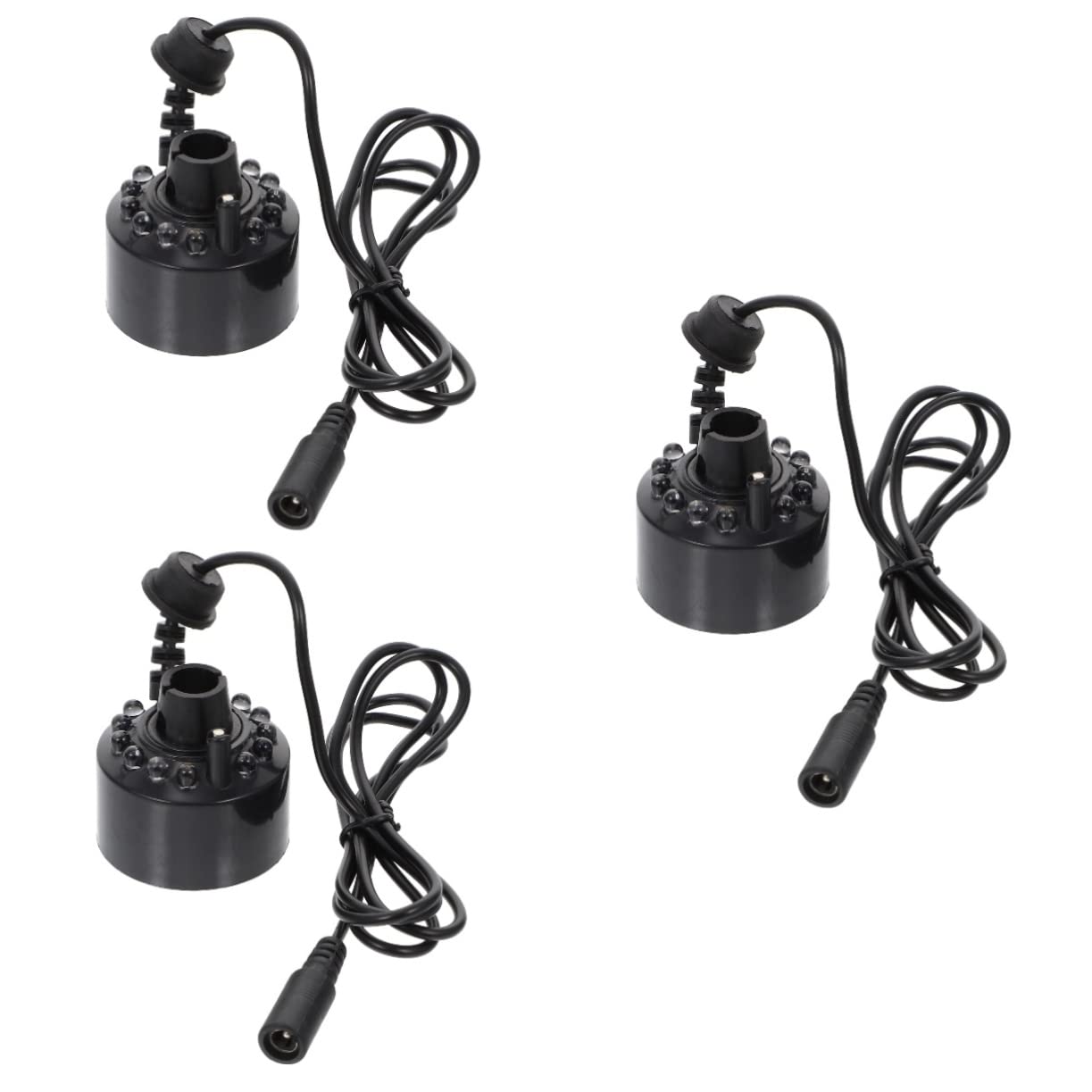 SEWACC 3pcs Landscape Fog Maker Led Light Aquarium Atomizing Head for Fish Tank and Bonsai Water Humidifier for Creating Stunning Atmospheres