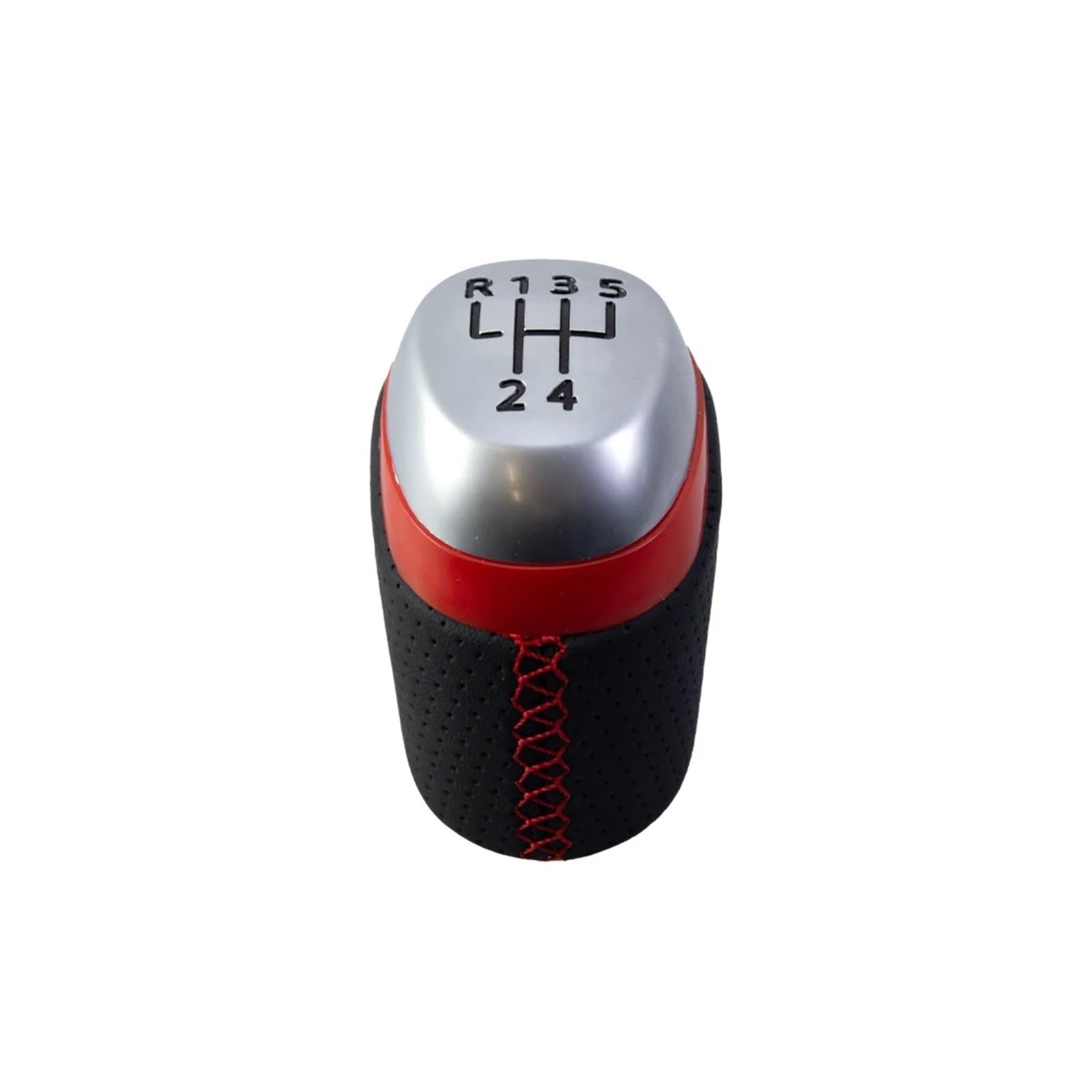 Vbbrswaad Gear Knob Car Gear Shift Knob for Megane IV for MK4 for BFB for Kadjar for Talisman 2015-2022 Lever Stick Handball 328654845R(Red 5 Speed)
