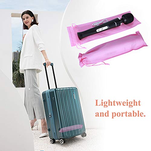 Image of YEVIOR Cordless Personal Electric Massager Wand with 10 Powerful Pulse Settings, Rechargeable Handheld Back Vibrating Massager for Deep Muscles Pain Relief (Black)