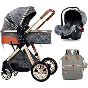 Kinderwagen Regenhoes Kinderwagen Kinderwagen, 3 In 1 Opvouwbare Kinderwagen? Vervoer Lichtgewicht Kinderwagen…