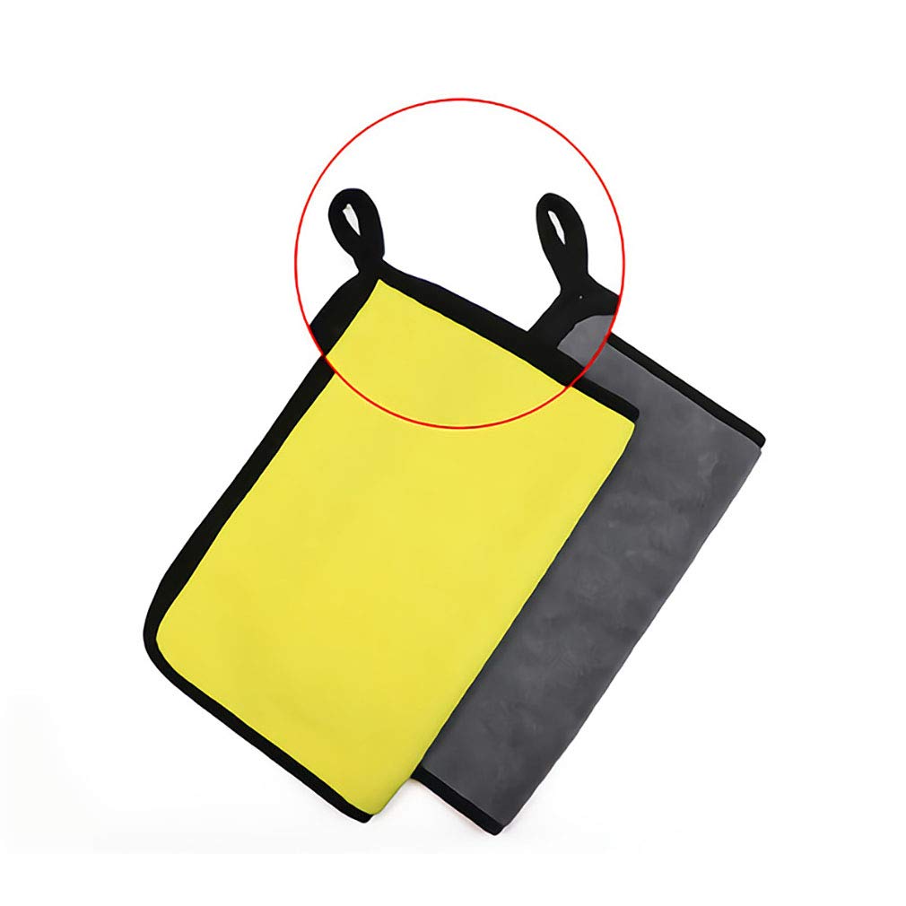 Absorbant Robe de Bain d'eau pour Chien et Chat, Microfibre Serviette de Bain pour Animaux de Compagnie à Séchage Rapide Rapidement (Jaune)
