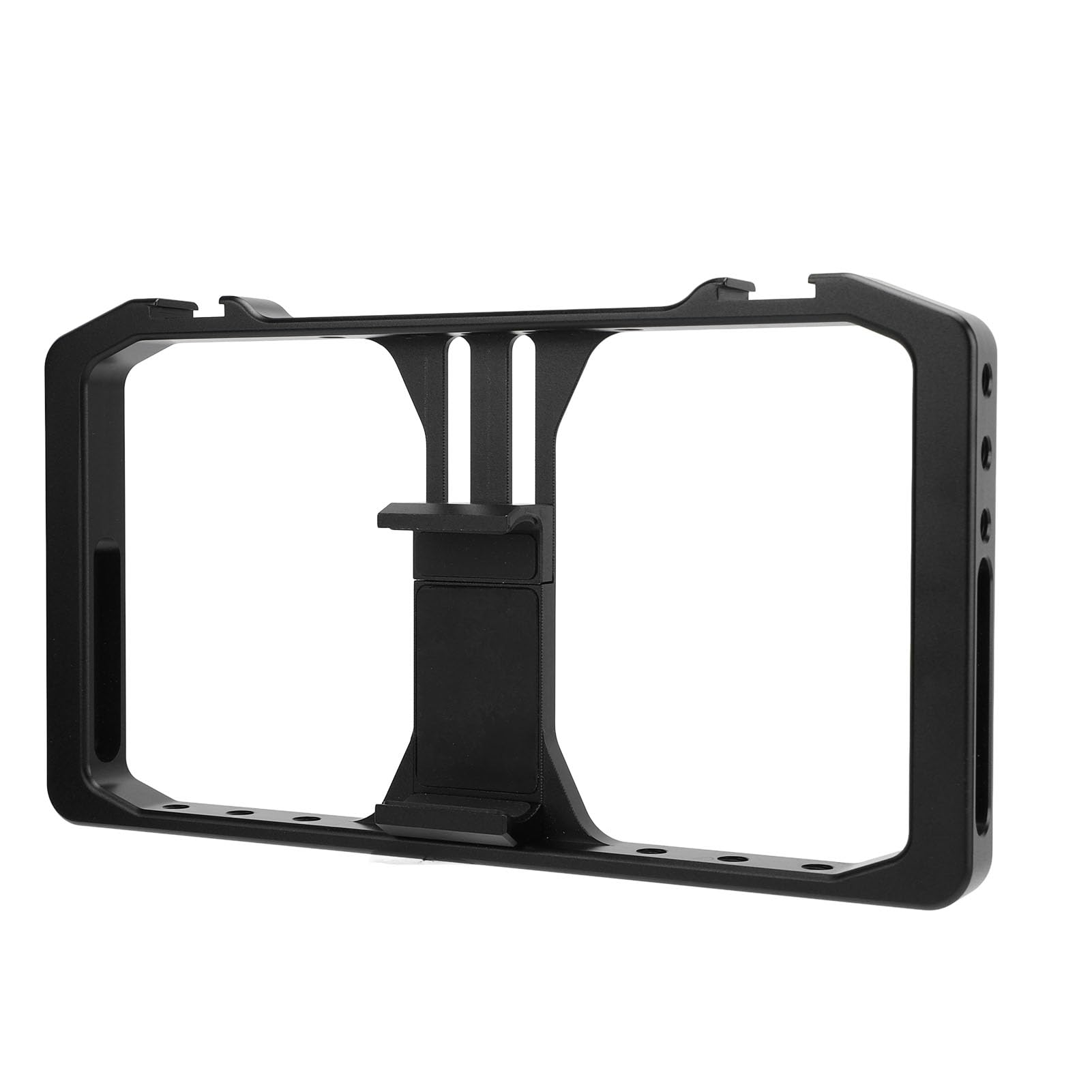 Plateforme Vidéo Smartphone En Alu - Poignée à Deux Mains, Interface 1/4" Et Cold Shoe - Pour Vlog, Stabilisation