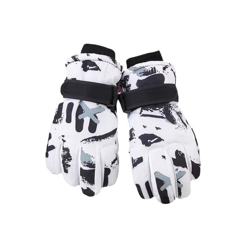FGSS Gants de ski pour enfants, garçons et filles, gants d'hiver chauds et imperméables, coupe-vent, gants de snowboard pour temps froid