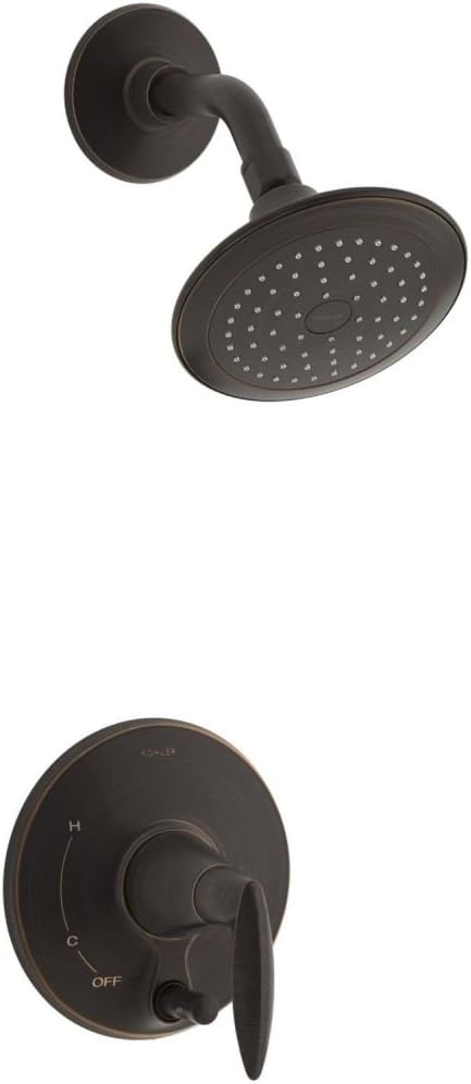 KOHLER K-T45108-4-2BZ Alteo Shower Trim with Push-Button Diverter, Valve Not Included, Oil-Rubbed Bronze