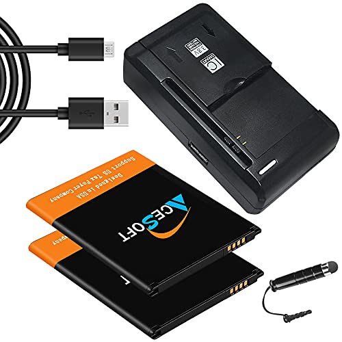 Long Lasting Persistent 2X Boosting 4600mAh Rechargeable Battery Universal Travel Dock USB/AC Charger Micro USB Cable Compatible with LG V10 4G LTE Net10