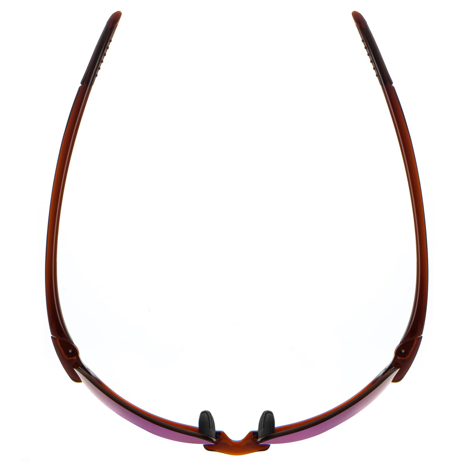JULI Occhiali da sole sportivi per uomo e donna, montatura senza montatura, per corsa, pesca, baseball, guida, MJ8001, C9-viola, Polarizado, C9-viola, Polarizado