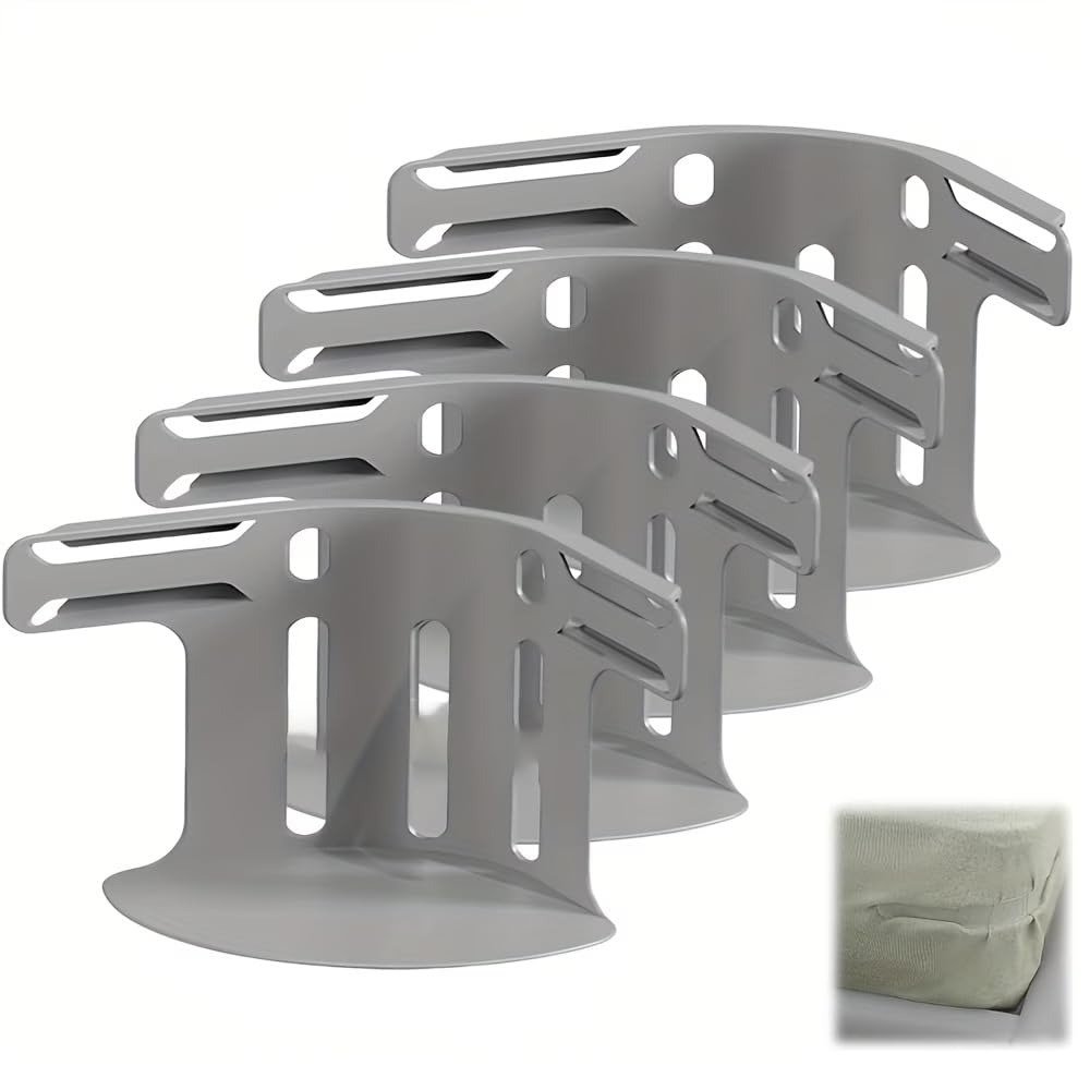 Anti-Slip Strips, Bed Sheet Fastening Clips, New Fitted Sheet Anti-Slip Non-Shift Tool, Needle-Free Clips Invisible Buckles for Four-Corner Fixing All Bed Sizes Home & Hotel Use-image-3