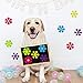 50 Pieces Retro Flower Cutouts Retro 60s Party Favors Paper Flower Cutout Hippie Decor for Christmas Party Decorations(Bright Color)