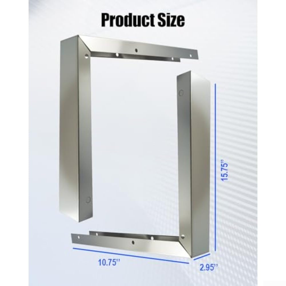 GLOBALHUT 304 Edelstahl Mikrowellen Füllstreifen 40cm Lückenschluss