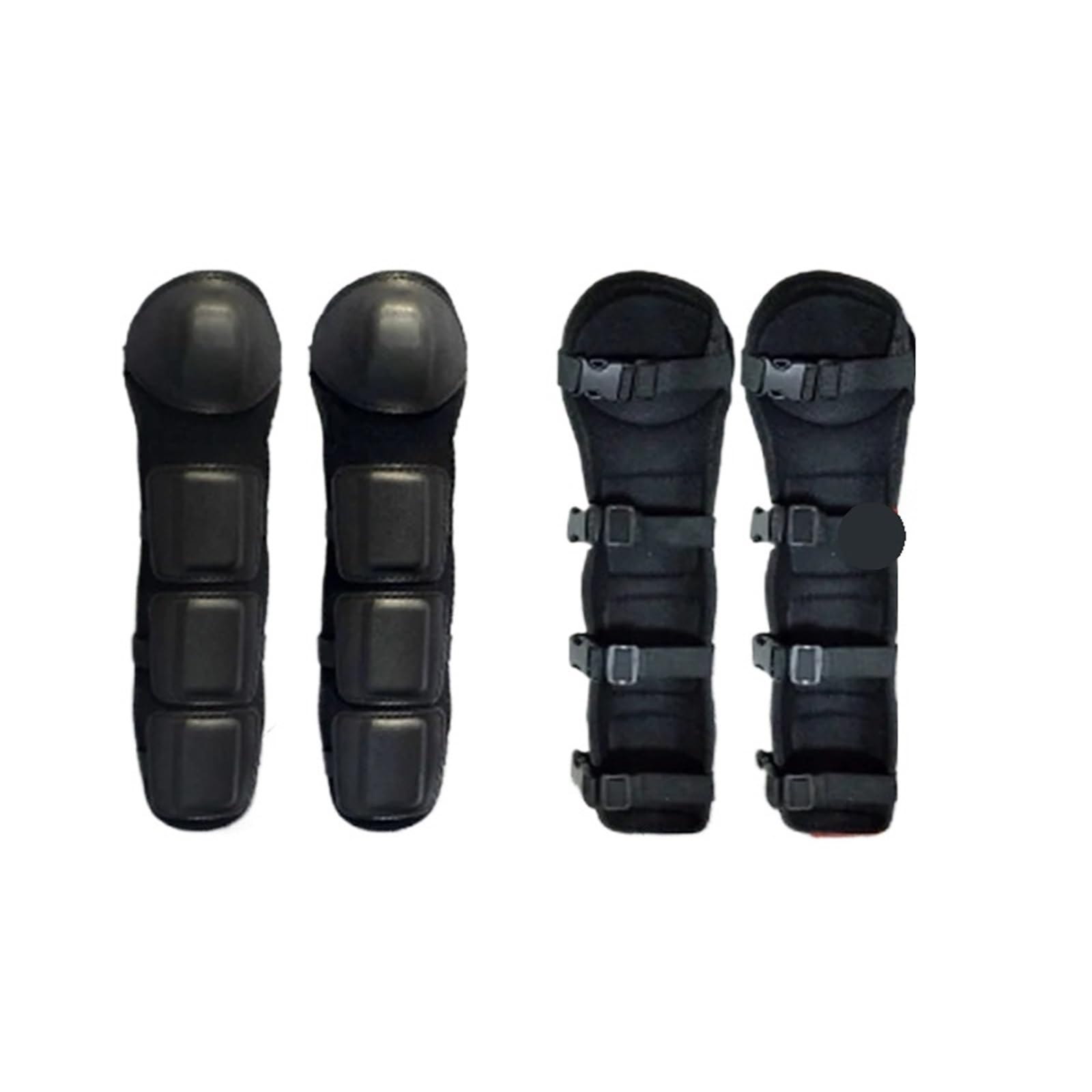 Ginocchiere 1 paio di ginocchiere for tosaerba, protezioni for le gambe, decespugliatore, bici, attrezzatura protettiva sportiva(Black-50cm)