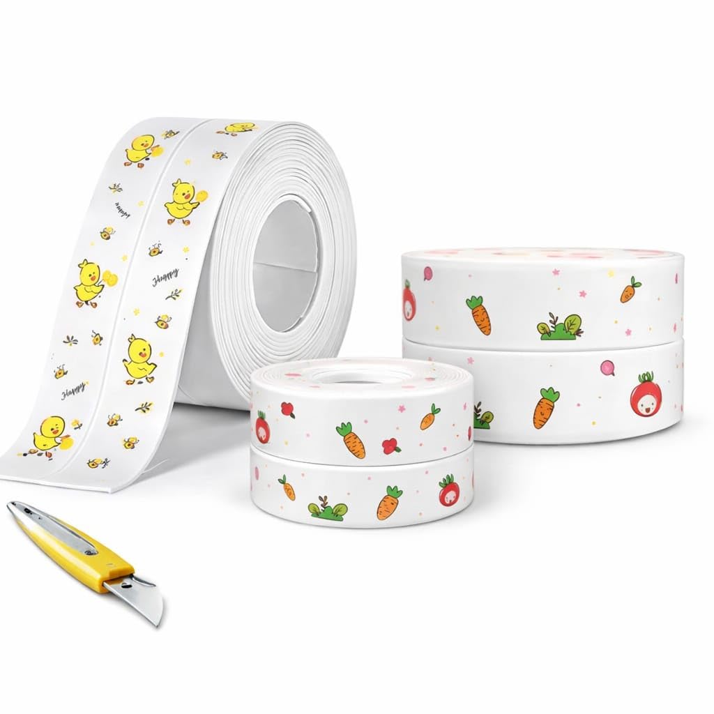 Waterproof Kitchen Sink Sealing Tape | Self-Adhesive PVC Caulk Strip | Leakproof Gap Sealer for Sink, Bathroom Basin & Toilet | Wall & Countertop Edge Protection | Easy Peel-and-Stick Tape-image-10