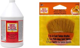 Mod Podge Sealer and Finish, Gloss, 1 Gallon Jug & Paint Brush Applicator, 24960 2.25-Inch, Basic